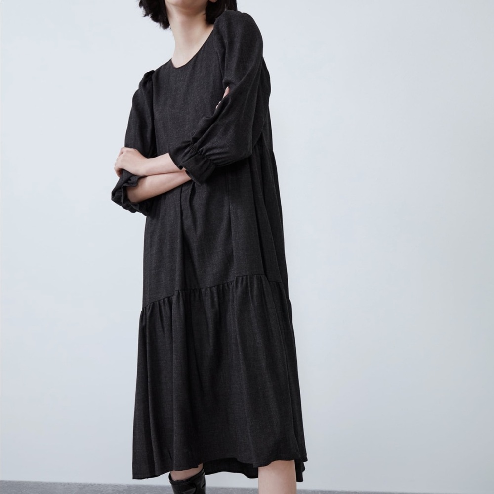 Zara midi pleated dress - Picture 8 of 8
